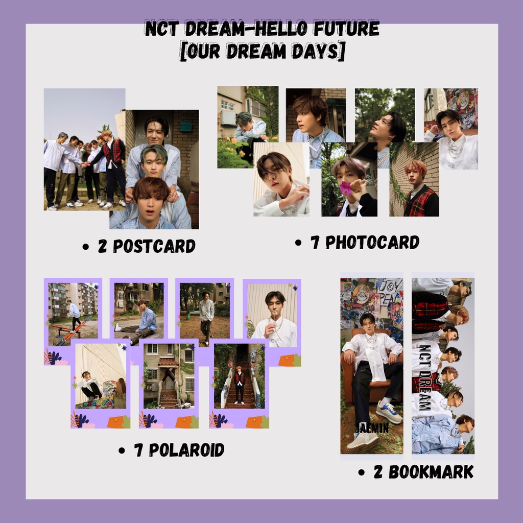 [FANKIT NCT]PAKET HEMAT NCT DREAM HELLO FUTURE-OUR DREAM DAYS