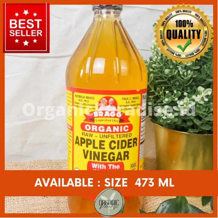 

G02G Bragg Apple Cider Vinegar 473 Ml / Cuka Apel Bragg 473 Ml - No Box Ds5Gh