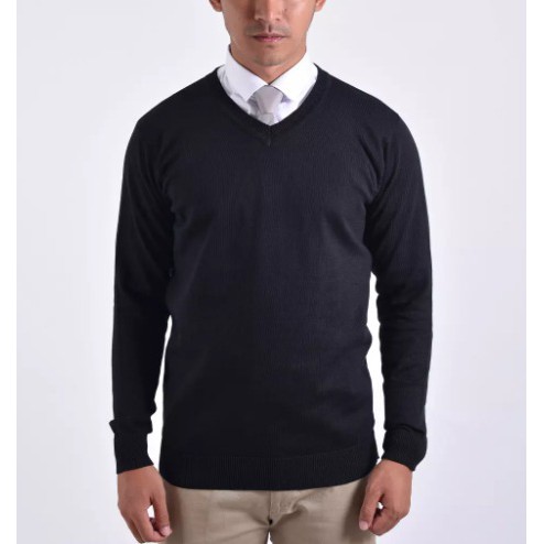 Sweater V Neck pria murah