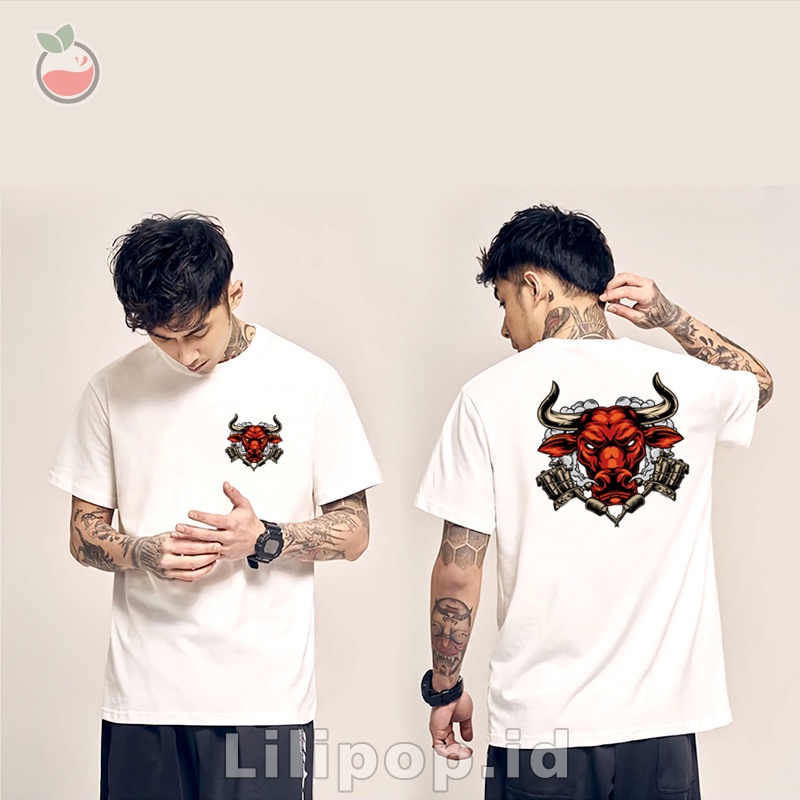 Lilipop Kaos Pria Alita Mario Grafity Baju Distro Basic Tshirt Kasual