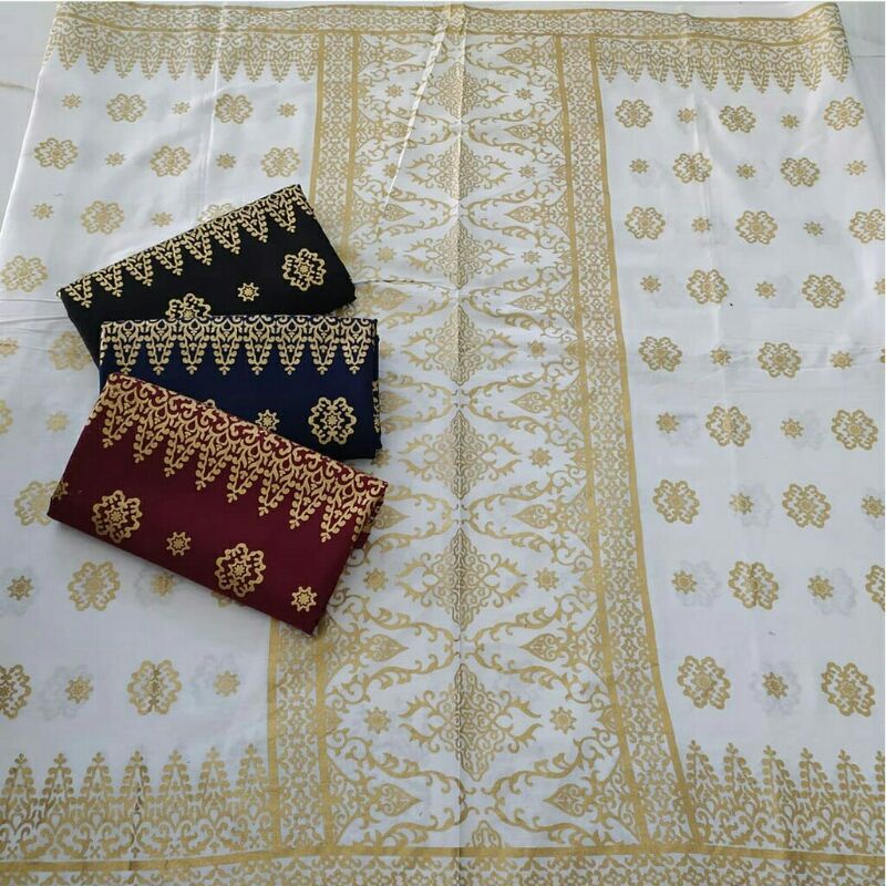 KAIN BATIK PRADA GOLD ASHANTY - KAIN BATIK PRADA FASHION - KAIN BATIK