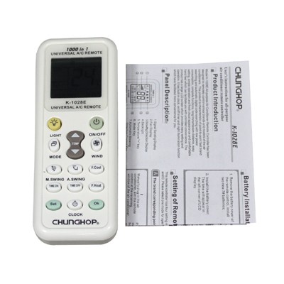 CHUNGHOP Universal AC Remote Controller with Flashlight