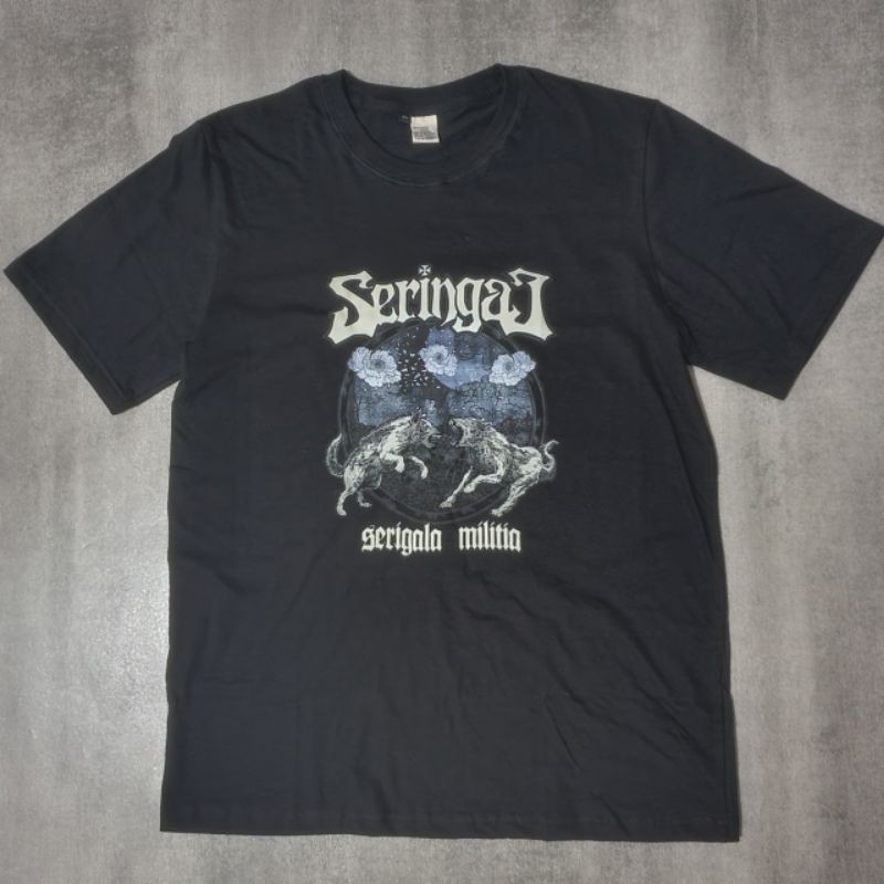 BAJU BAND ORIGINAL SERINGAI KAOS DISTRO ORIGINAL PREMIUM/SERINGAI ORIGINAL DISTRO BISA COD