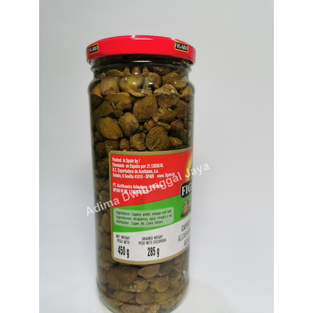 Buah Zaitun Figaro / Figaro Capers in Vinegar Capottes 450 gr / Pickle