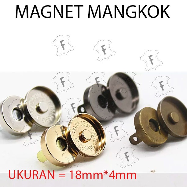 AKSESORIS INVISIBLE MAGNET MANGKOK 18mm - MAGNET TAS - KANCING MAGNET - MAGNET TAS RAJUT UNTUK KEBUTUHAN MENJAHIT HARGA PER 100PCS 1 SET