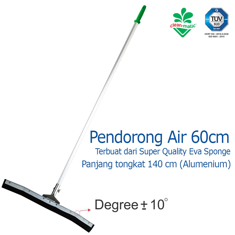 TcHome Pendorong Air 60cm Floor Wiper Lantai Dorongan Air Cleanmatic 215638