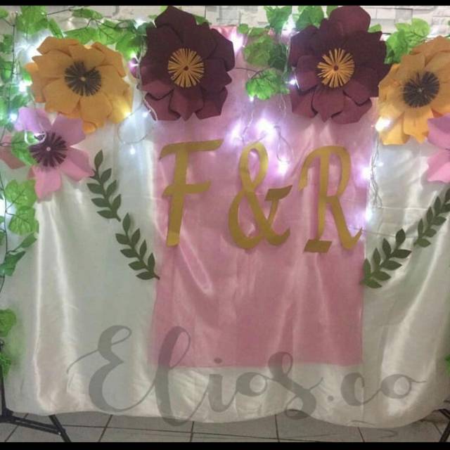 A-S/Huruf inisial 31,5x19,5/huruf inisial nama/huruf backdrop/huruf latin backdrop/latar backdrop