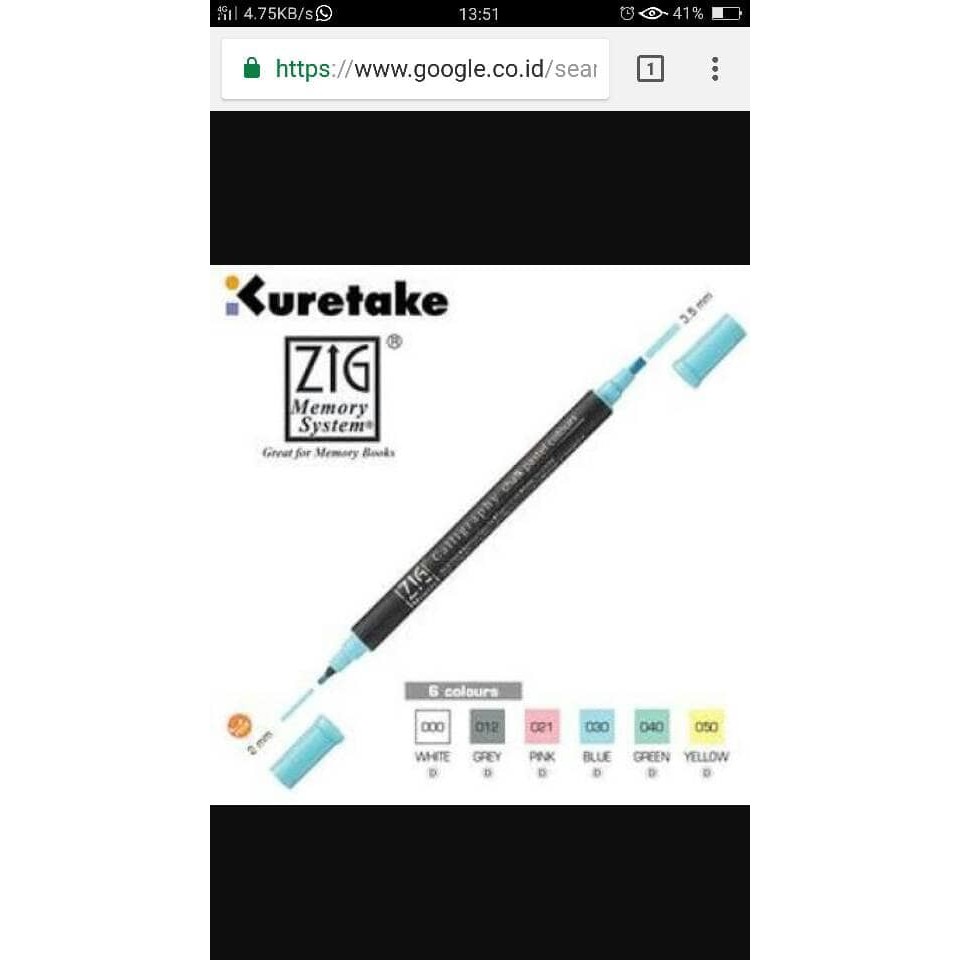 

Zig Kuretake Chalk Pastel Colours ms-6500