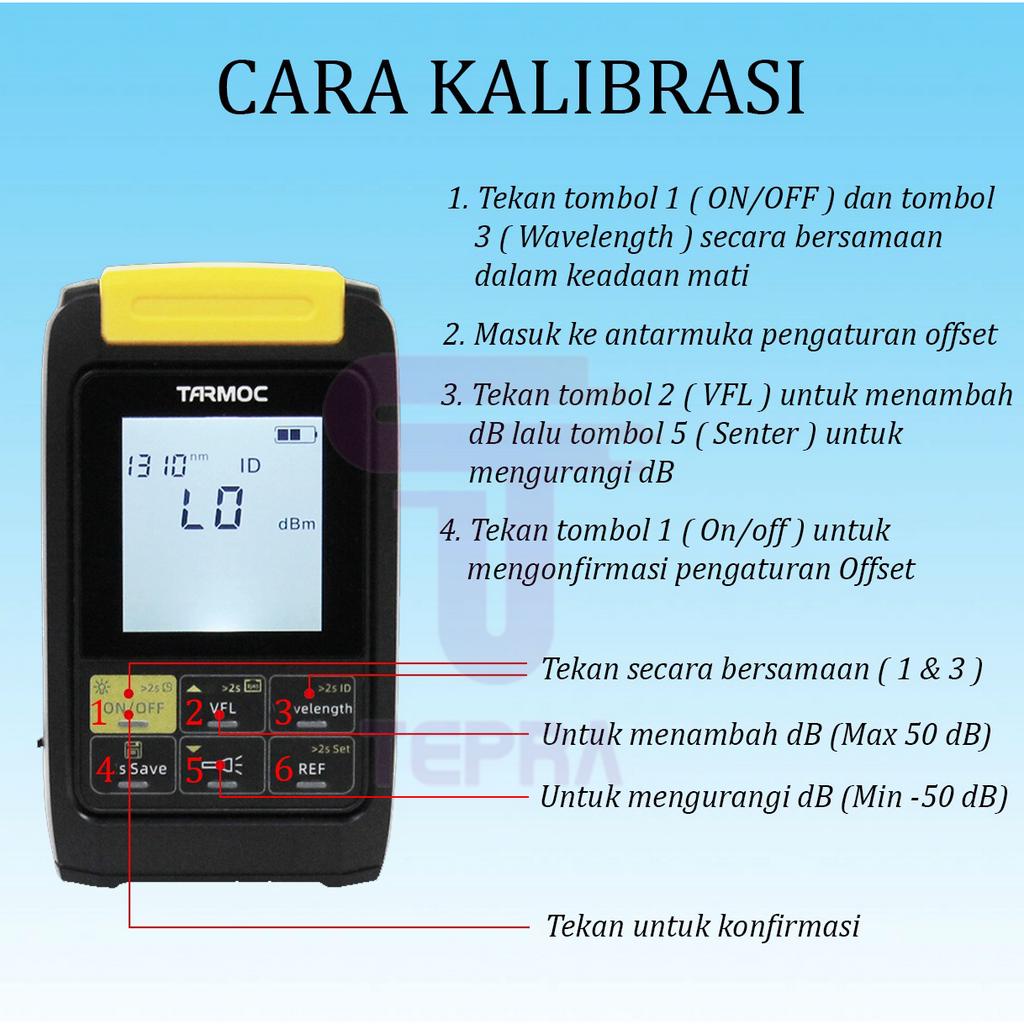 Tarmoc TFT-5030-5KM-OPM |Mini OPM -50~+30dB | VFL | LAN Tester |Senter