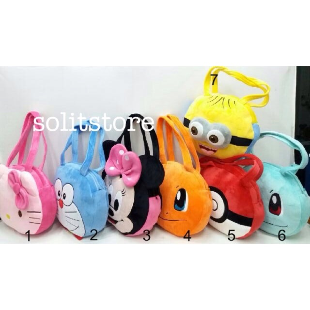 Tas Tenteng Pretty, Hello Kitty, Minion, Minnie, Pokemon Import Uk Dewasa
