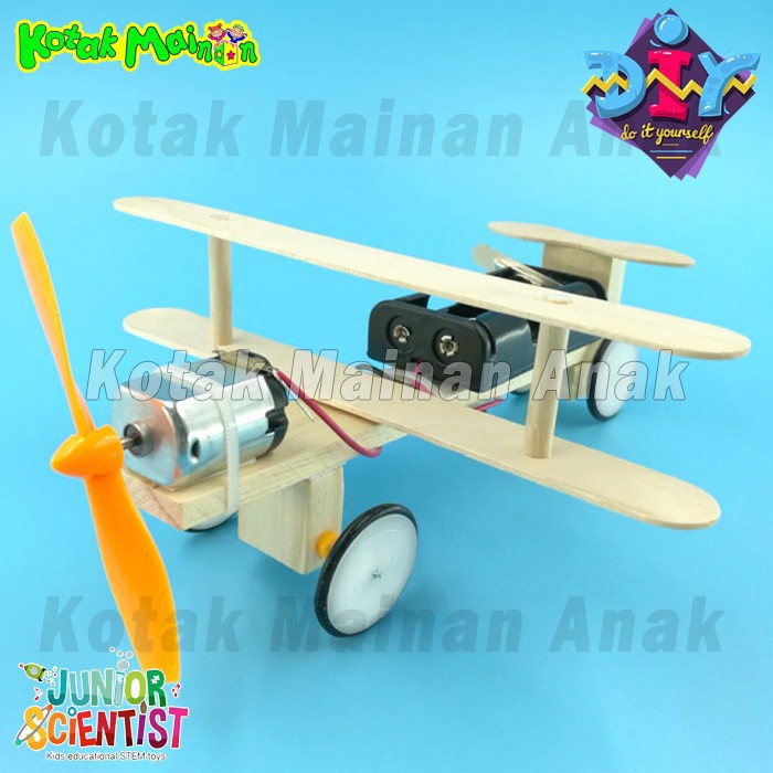 Mainan Stem Toy Edukasi Pesawat Mainan Diy Rakit Pesawat Mesin Dinamo Shopee Indonesia