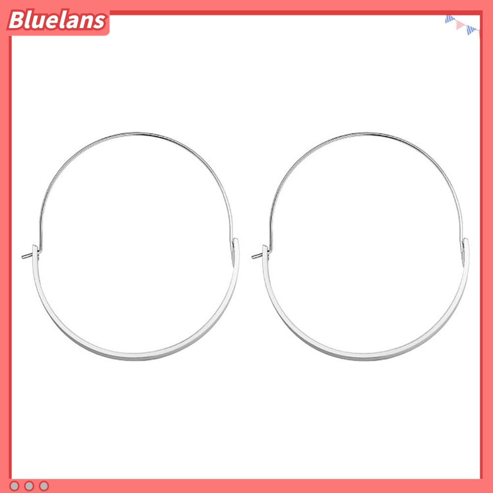 Anting Hoop Irregular Bahan Alloy Untuk Wanita