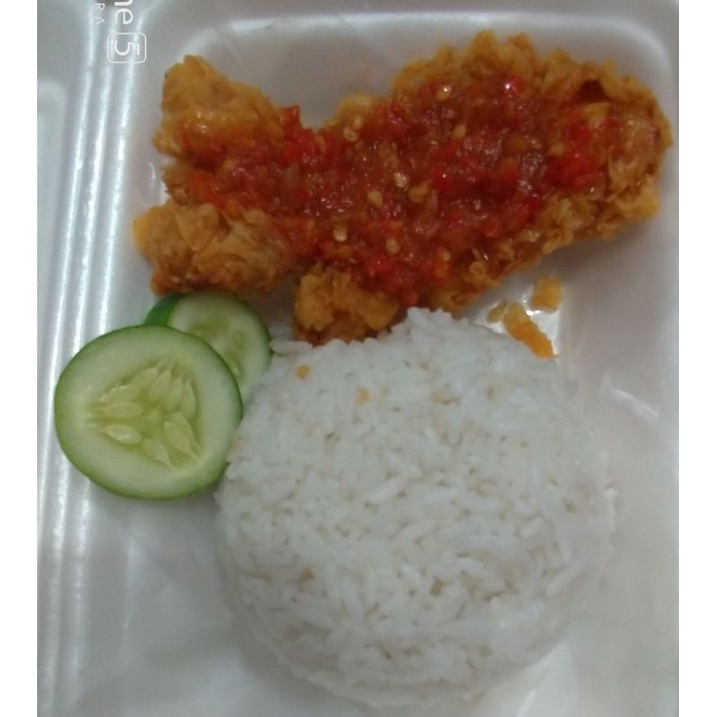 

paket nasi ayam geprek halal murah