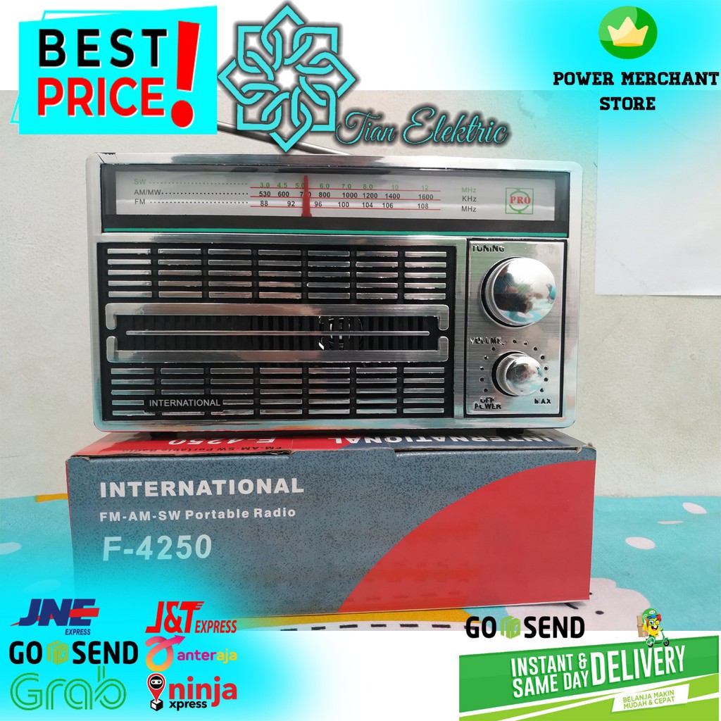 INTERNASIONAL F-4250 FM-AM-SW Portable radio