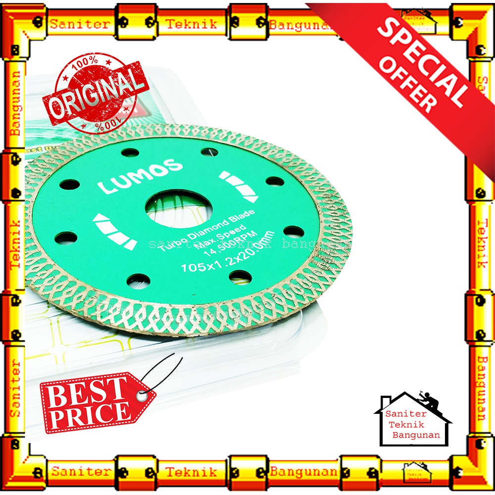 Mata Potong Granit - Diamond Blade 105MM Lumos