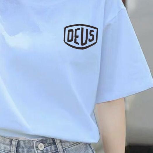 ✯ Baju Kaos Deus Original 100% Wanita Belakang Polos Cotton Combat 30s ☟