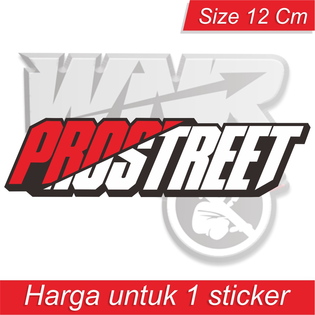 

Sticker Prostreet size 12 cm Harga Grosir