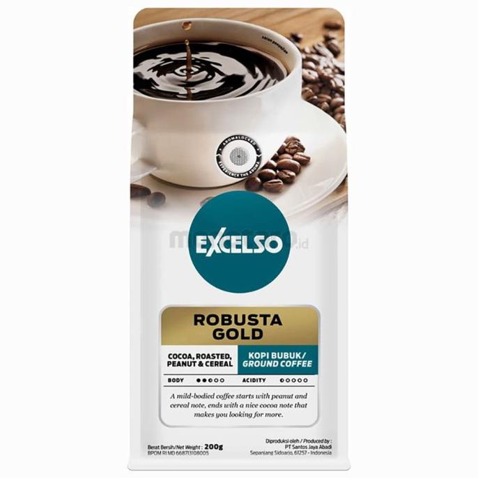 

Eklusif Excelso Kopi Robusta Gold 200 Gr. Promo !! Gilaa!!!