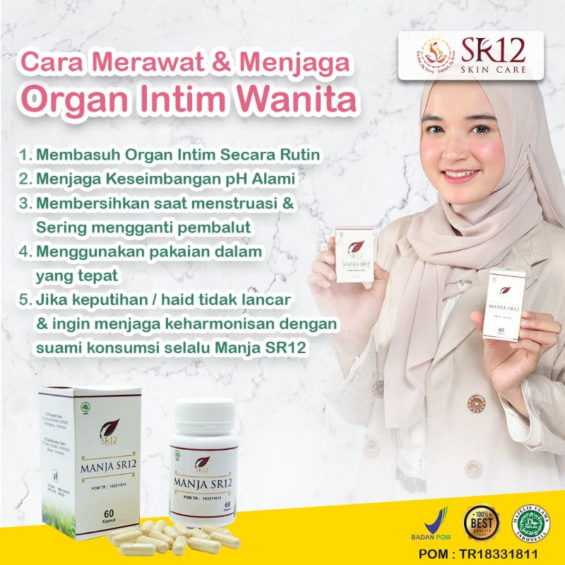 SR12 Manjakani Obat Keputihan Herbal - Pelancar Telat Haid - Merapatkan