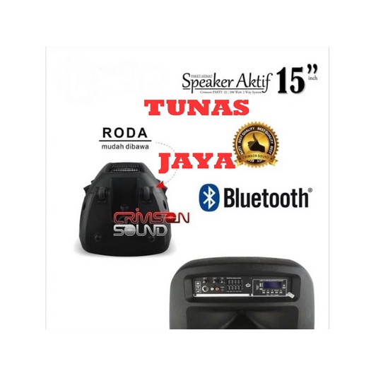 PROMO Murah PAKET KARAOKE SOUND SYSTEM CRIMSON ADA BLUETOOTH PARTY 15 original inddor outdoor