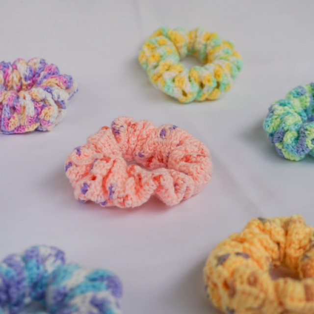 Scrunchies / crochet scrunchies / ikat rambut crochet / rajut