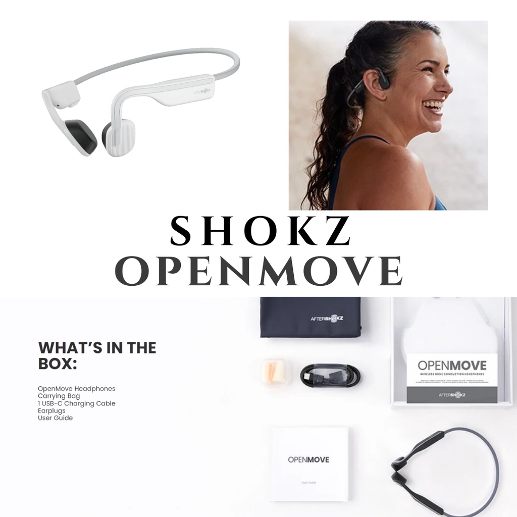 Bluetooth Headset OpenMove Shokz Aftershokz Wireless Bone Conduction Headphone