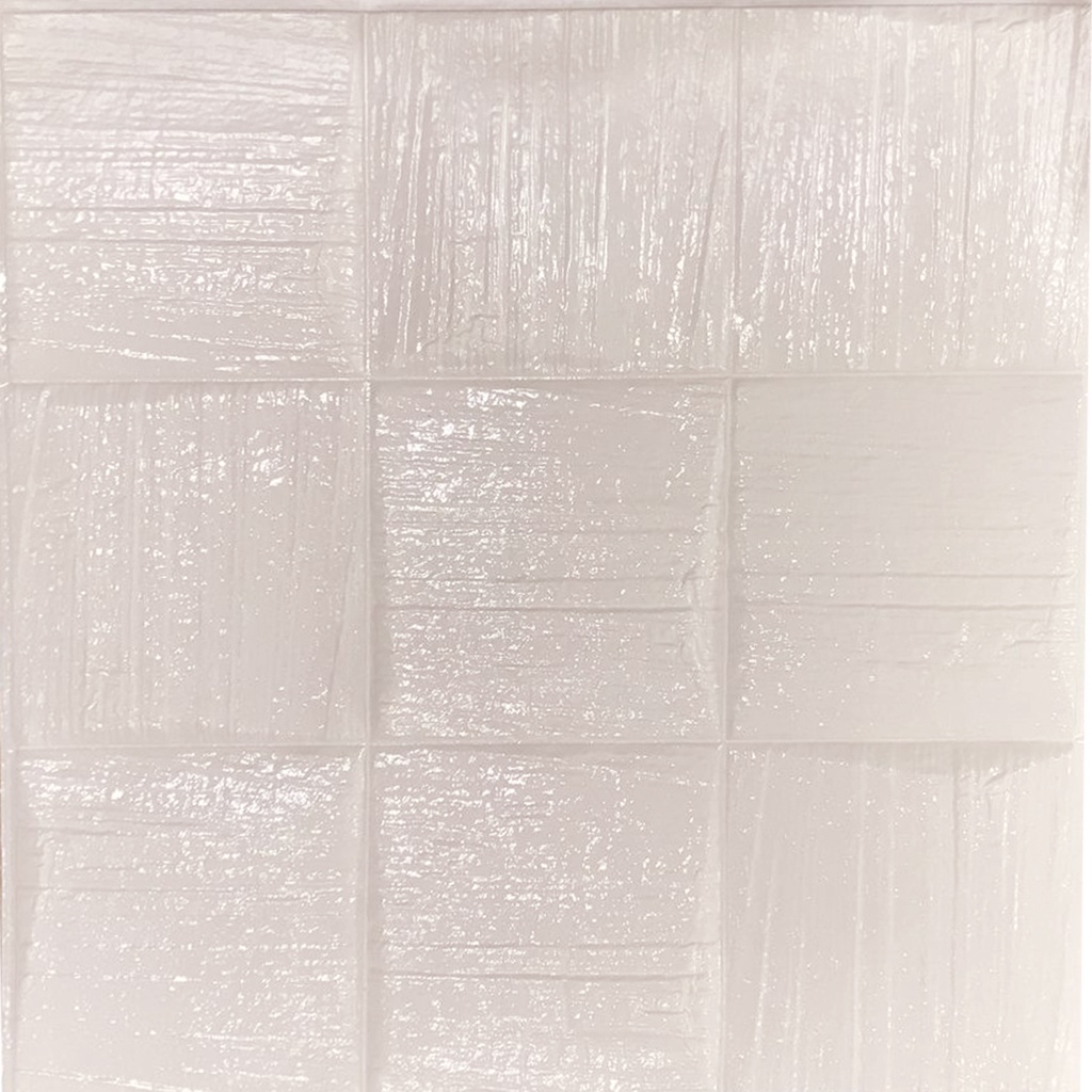 PROMO!! BUY 25 FREE 1 !! WALLPAPER FOAM 3D STICKER PREMIUM TEBAL 8MM-Ubin Putih