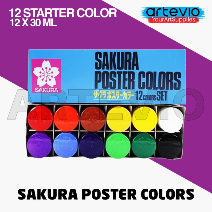 

Sakura Cat Poster Set 12x30ml