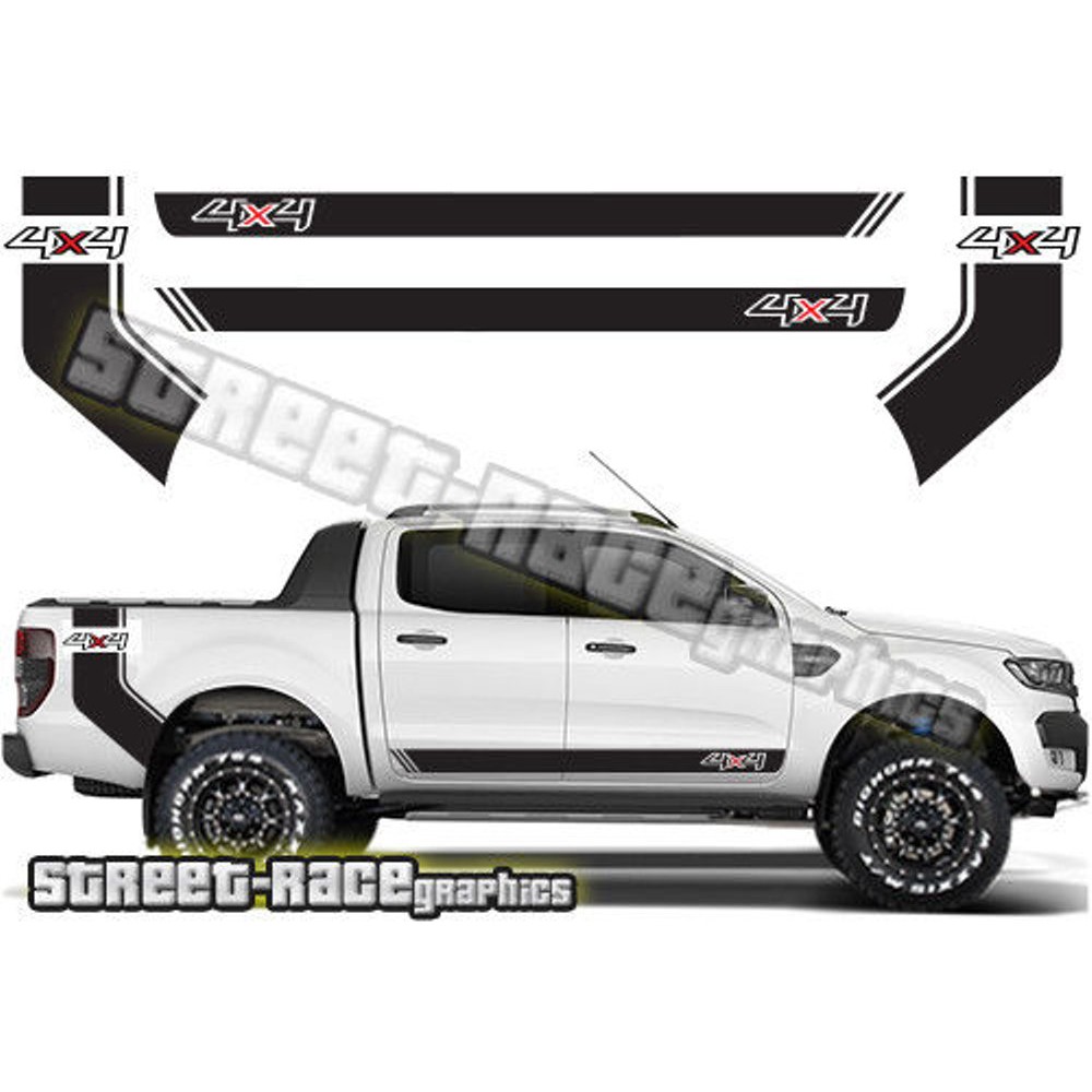 TERMURAH Sticker Mobil 4x4 Paket Sticker Hilux Triton Strada Ranger Navara Universal TERLARIS