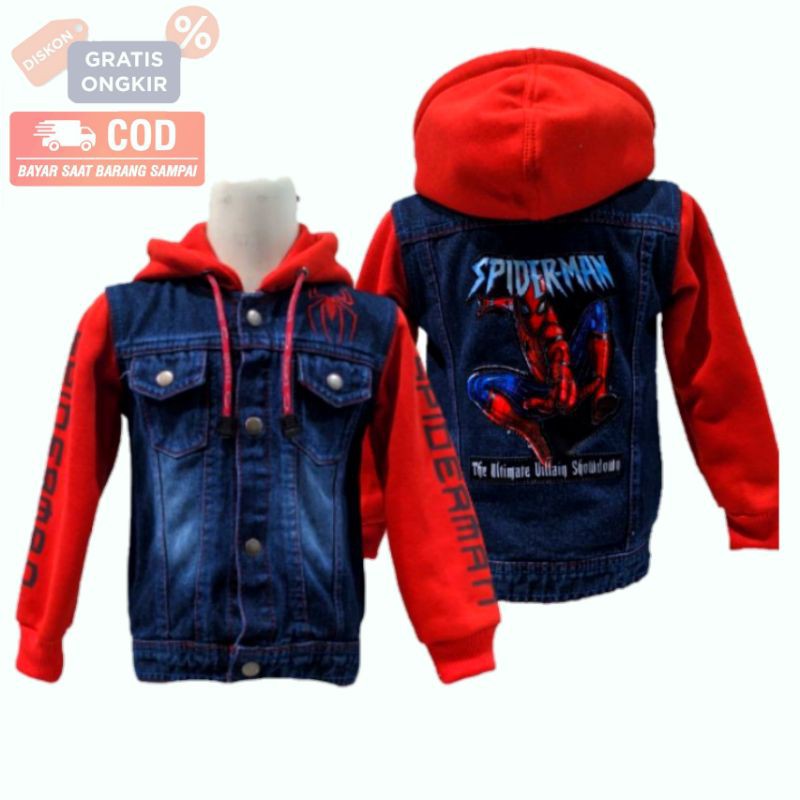 Jaket Levis Anak Laki-laki keren usia 2-10 tahun