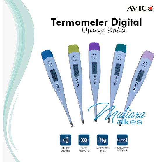 Termometer Digital Ketiak Avico Kaku / Alat Pengukur Suhu Tubuh AVICO