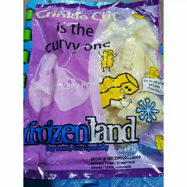 

1/1 Frozen Land Kentang Crinkle Cut 12mm 500Gram Frozenfood