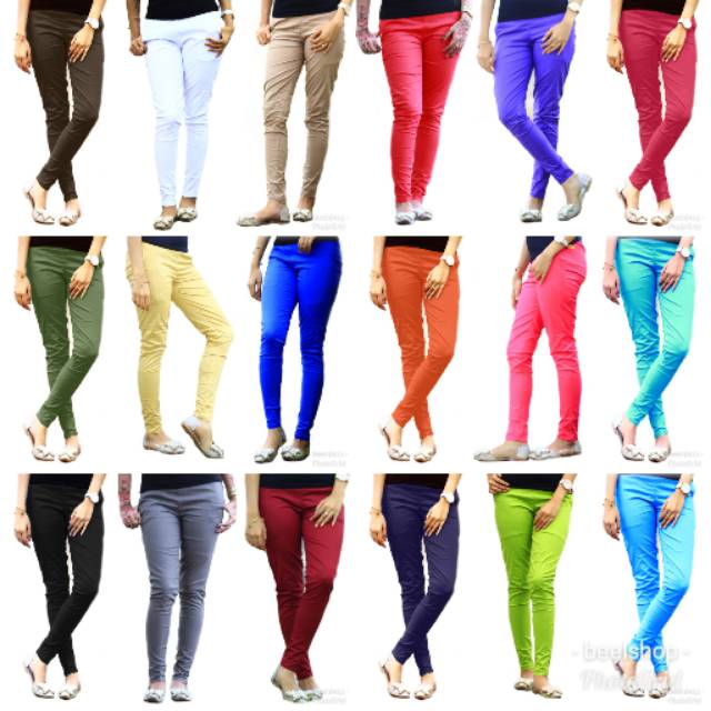  Celana katun polos anti begah wanita cotton pants cewek 