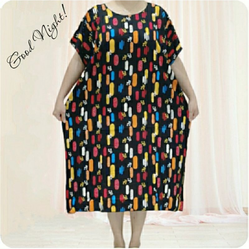 Daster jumbo size XXXXXL Dress jumbo Terusan jumbo daster/dress baju tidur jumbo berbahan rayon premium halus, adem dan lembut