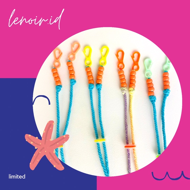 Strap Tali masker gantungan masker wanita anak pria