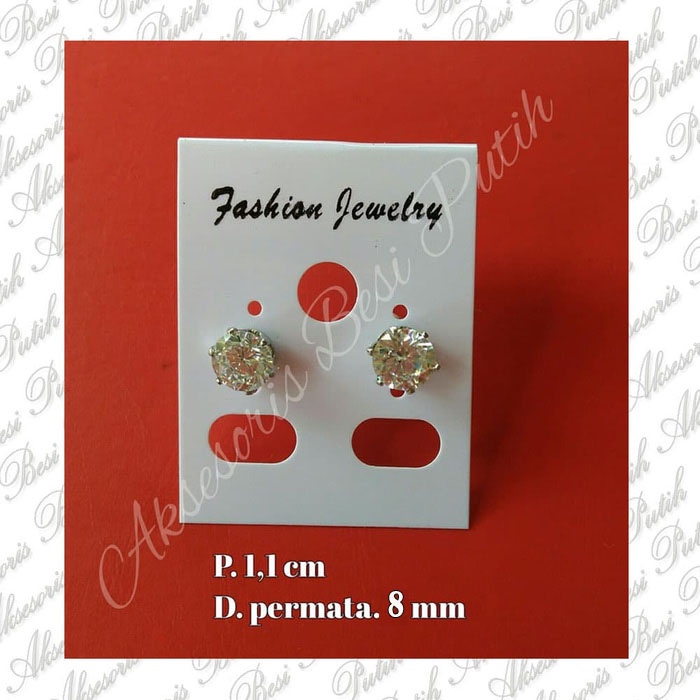 Anting Giwang Permata D6mm