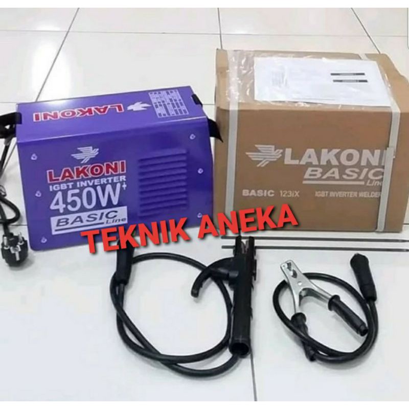 MESIN TRAVO LAS INVERTER LAKONI BASIC 123IX 450W IGBT
