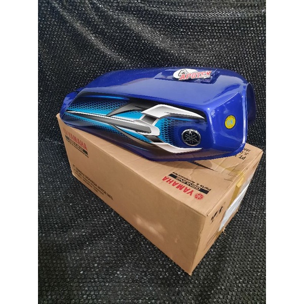 tangki tank biru yamaha rx king rx king original set stripping stiker tahun 2007