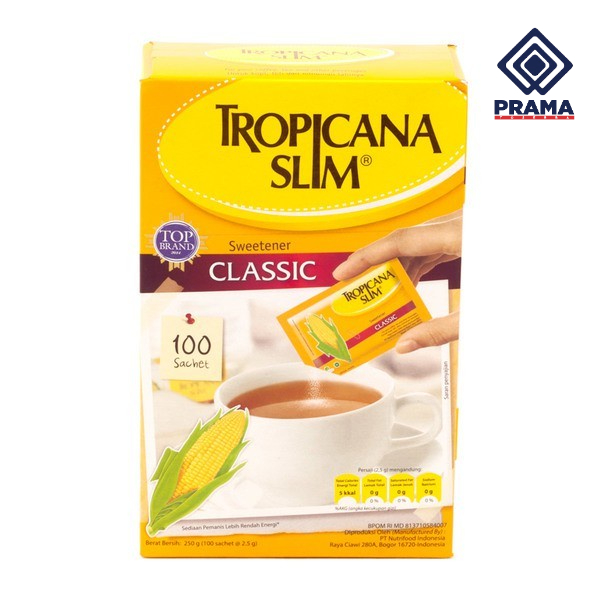 

TROPICANA SLIM SWEETENER 100S 250GR