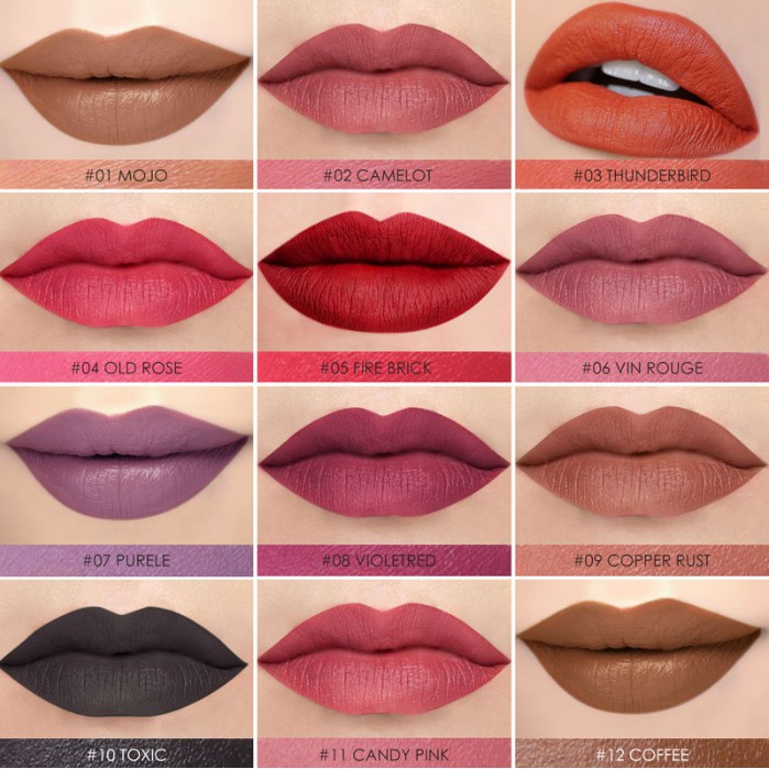 (READY &amp; ORI!) STAGENIUS Lipstick 12 Warna Matte Permanen Tahan Lama SG01