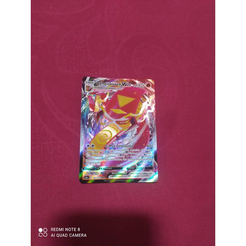 kartu pokemon bahasa indonesia centiskorch V max