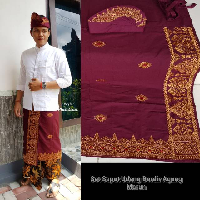 SET SAPUT+UDENG BORDIR PERMATA