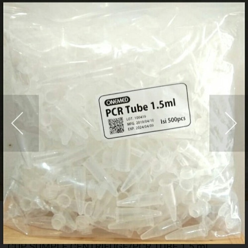 PCR TUBE 1,5 ML CUP SAMPLE PCR ISI 500 PCS - ONEMED