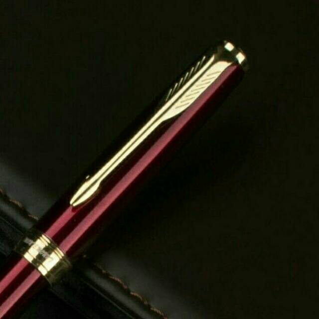 

Pen parker sonnet bolpoin merah gold
