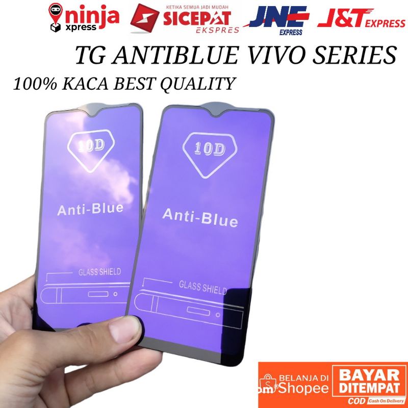 Tempered Glass Tg Kaca anti blue VIVO Y12S, Y15S, Y20, Y20i, Y20S  / anti radiasi Anti gores / scree