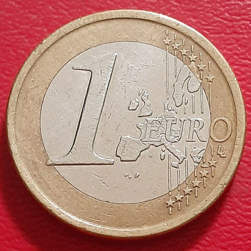 Uang Koin Kuno Luar 1 Euro Spanyol Tahun 2003