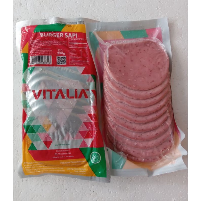 

VITALIA BURGER SAPI 250GR (10Keping)