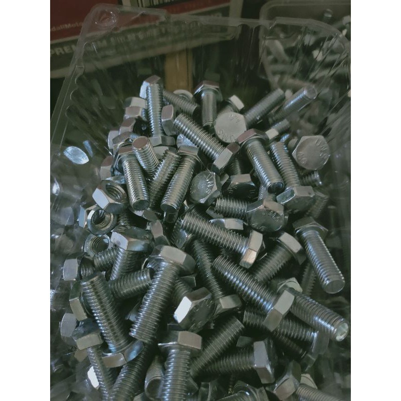 baut kepala kunci M10x25mm / Baut M10x25mm / Baut M10x2,5cm Galvanis