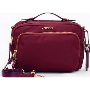 9VHE TAS CLUTCH TUMI VOYAGEUR LUANDA FLIGHT NYLON HITAM - BIRU P3GY