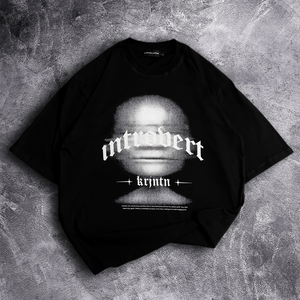 [Oversize] BAJU KAOS OVERSIZE / OVERSIZE T-SHIRT &quot;introvert&quot;